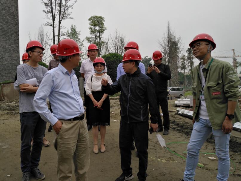 亿万先生mr官方网站集团领导检查金牛宾馆工程推进工作