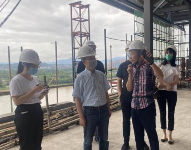 亿万先生mr官方网站集团领导赴锦江嘉州宾馆视察施工 改造项目
